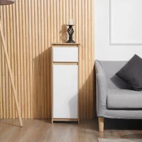 kleankin Dulap de baie cu sertar și dulap cu raft reglabil intern, din MDF, 32.6x30x90 cm(m-7)