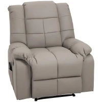 HOMCOM Fotoliu de Relaxare cu Masaj din Piele Artificiala(m-1)