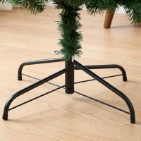HOMCOM Árbol de Navidad 180 cm con 700 Ramas Ignífugas y Base Plegable de Acero Fácil de Montar Verde(m-8)