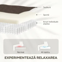 HOMCOM Fotoliu Rabatabil cu Funcție de Masaj și Încălzire, Dotat cu Motor Dublu, Maro Închis(m-6)