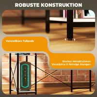 HOMCOM Birou Colțar cu Prize Electrice și USB, Raft și Suport pentru Monitor, Alb și Negru(m-7)