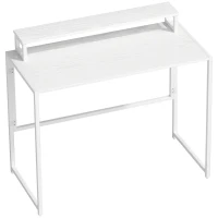 HOMCOM Schreibtisch Klappbar Computertisch mit Monitorhalterung  für Arbeitszimmer 100 x 48 x 87,5 cm(m-1)