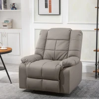 HOMCOM Fotoliu de Relaxare cu Masaj din Piele Artificiala(m-14)