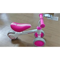 AIYAPLAY Bicicleta sem Pedais Rosa com Assento Ajustável e Rodas Traseiras com Luzes para Meninos e Meninas de 1 a 2 Anos(m-10)
