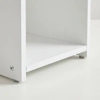 HomCom birou ergonomic, 80x45x75cm, PAL/metal, alb | AOSOM RO(m-16)