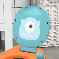 ZONEKIZ Oliță pentru copii de la 6 luni, în formă de extraterestru, cu șezut ergonomic, spătar și recipient detașabil, albastră(m-8)