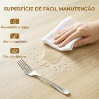 HOMCOM Mesa de Cozinha Redonda Dobrável para 2-6 Pessoas com Aba Rebatível Estrutura de Aço em X Duplo Ø110x76 cm Madeira(m-6)