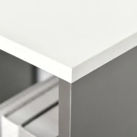 HOMCOM Bibliotecă cu 8 Rafturi pentru Sufragerie și Dormitor, din Lemn, 100x24x124 cm, Gri Închis(m-8)