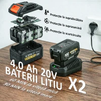 Outsunny Suflantă de Frunze fără Fir 20v 900w(m-5)