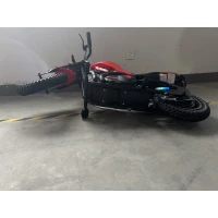 AIYAPLAY Moto Cross Elétrica Infantil Estilo Harley 24V Motor 180W, 6-12 Anos, Pneus 30 cm em Borracha, Vermelha(m-2)