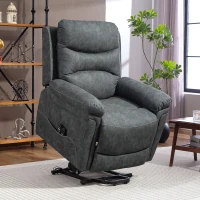 HOMCOM Power Lift Recliner Chair with Vibration Massage, Heat, USB - Grey(m-10)
