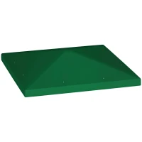 Outsunny Acoperiș pentru Foișor de Grădină 3x3 m din Material Textil Oxford 600D cu Orificii de Drenaj, Verde(m-11)
