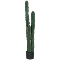 Outsunny Cactus artificiel grand réalisme plante artificielle grande taille dim. Ø 18 x 120H cm vert(m-1)