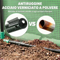 Outsunny Serra Piccola per Giardino e Balcone con Finestre e Copertura in PE, 180x90x70cm, Verde(m-7)