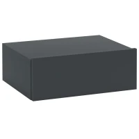 HOMCOM Noptieră Suspendată Modernă cu Sertar, din Lemn, 40x30x15 cm, Negru(m-1)