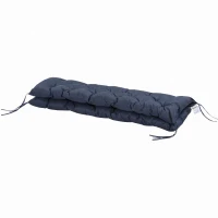 Outsunny Pernă de Grădină în Stil Capitonat cu 6 Șnururi, din Bumbac și Poliester, 150x98x8 cm, Albastru Închis(m-9)