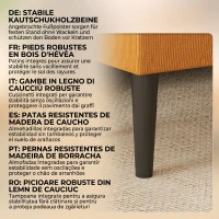 HOMCOM Bancă pentru capătul patului din poliester și lemn pentru dormitor și hol, 95x38x45 cm, portocaliu(m-5)