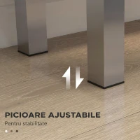 HOMCOM Dulap Modern pentru Pantofi, 15-20 Perechi, 5 Rafturi și Închidere Silențioasă, Alb Lucios(m-11)