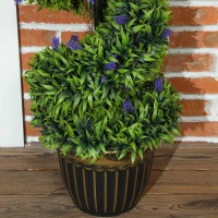 HOMCOM Set de Două Arbori Artificiali de Lavandă 90cm(m-9)