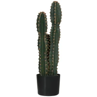 Outsunny Cactus artificiel grand réalisme plante artificielle grande taille dim. Ø 17 x 60H cm vert(m-12)