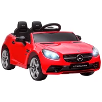 AIYAPLAY Mașină Electrică pentru Copii Licențiată Mercedes SLC 300 cu Telecomandă, din PP și Metal, 107x62.5x44 cm, Roșie(m-11)