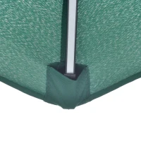 Outsunny 3m LED Light Overhanging Parasol - Green(m-8)