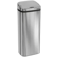 HomCom cos de gunoi din inox cu senzor si infrarosu, 50L | Aosom Ro(m-23)