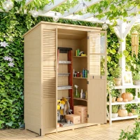 Outsunny Capanno da Giardino Walk-in con Pavimento e 4 Finestre(m-10)