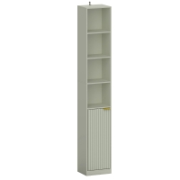 HOMCOM Bookcase Adjustable Shelf Bookshelf Anti-Tip Hardware 6-Tier Storage Cabinet Light Green