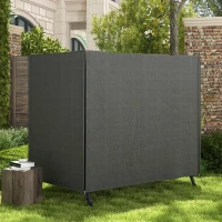 Outsunny Funda para Balancín de Jardín con Cremallera Cubierta para Muebles de Exterior 177x114x152 cm Gris Oscuro(m-9)