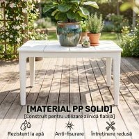 Outsunny Măsuță de Cafea, Măsuță Joasă din Rășină(m-5)