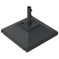 Outsunny 60kg Water/Sand Fillable Parasol Base, with Wheels - Black(m-11)