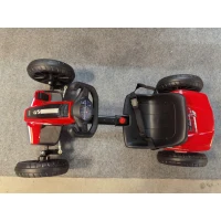 AIYAPLAY Go-Kart Eléctrico para Niños con Doble Motor 12V, Rosso(m-5)