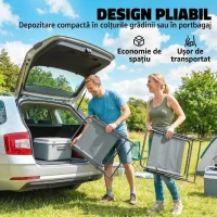 Outsunny scaun pliabil compact pentru terasă(m-4)