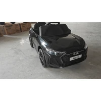 AIYAPLAY Carro Elétrico Infantil 12V Audi A5L com Telecomando, Bateria de Lítio, 2 Motores, Telecomando, Preto(m-1)