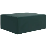 Outsunny Schutzhülle für Gartenmöbel Winterfest Wasserdicht Abdeckung Anti-UV Abdeckplane Gewebe Abdeckhaube für Gartentische Terrassenmöbel Rechteckig 235 x 190 x 90cm Grün(m-1)