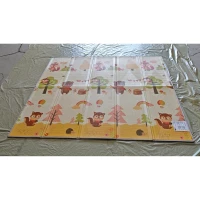 AIYAPLAY Tapete de Atividades Dobrável e Reversível para Bebê, 200 x 180 cm, Tapete de Brincar em Espuma Espessa, Antiderrapante e Impermeável(m-5)