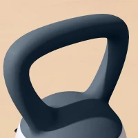 SPORTNOW Kettlebell 6kg Colaboração Haltere com Alça Antiderrapante Cinza e Azul(m-5)