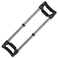 SPORTNOW Expansor de Pecho con Resistencia Ajustable de 10-50 kg para Desarrollo Muscular de Brazos 80x22x5 cm Negro(m-1)