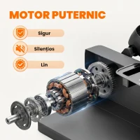 SPORTNOW Mini Bicicletă Eliptică de Birou, Manual/Automat, 12 Viteze Reglabile pentru Acasă(m-6)