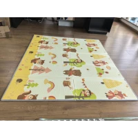 AIYAPLAY Tapete de Atividades Dobrável e Reversível para Bebê, 200 x 180 cm, Tapete de Brincar em Espuma Espessa, Antiderrapante e Impermeável(m-2)