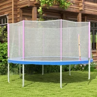SPORTNOW Plasa de siguranta pentru trambulina 366cm, Roz(m-10)