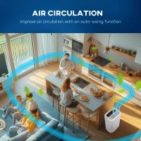 HOMCOM 20L Dehumidifier, with Touch Control - White(m-8)