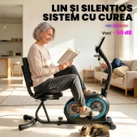 SPORTNOW bicicletă orizontală recumbentă pentru uz casnic(m-6)