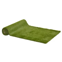 Outsunny Gazon synthétique Artificiel Moquette extérieure dim. 4L x 1l m Herbes Hautes denses 3 cm Vert(m-11)
