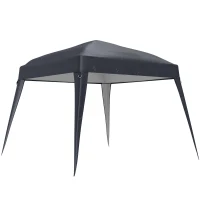 Outsunny Pavillon-Ersatzdach, Ersatzplane für Pavillon 3x3 m Basis/ 2,4x2,4 m Oberseite, Gartenzeltdach-Ersatz, UPF50+(m-11)