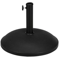 Outsunny Base para Sombrilla Redonda 25 kg Soporte de Parasol de Cemento para Sombrilla con Postes Ø33 mm Ø38 mm Ø48 mm(m-11)