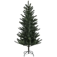 HOMCOM Weihnachtsbaum 180 cm, flammenhemmend, Metallfuß, 467 Spitzen, grün(m-1)