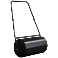 DURHAND Heavy Duty Garden Lawn Roller Push Tow Water Sand Filled 46L Equipment Manual Push Rolling Drum(m-1)