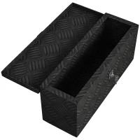 HOMCOM Caixa de arrumação - caixa de ferramentas em alumínio -  alu. fecho com chave - dim. 50L x 15,5l x 20,5H cm(m-4)